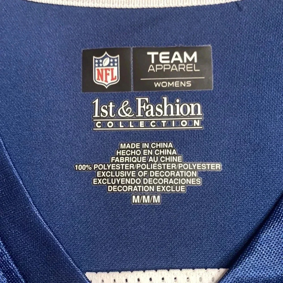 NFL Apparel Indianapolis Colts Embellished Women’s Jersey Meduim - Picture 5 of 7